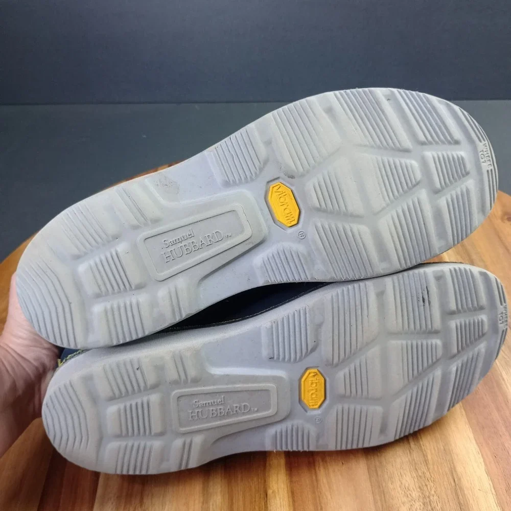 Samuel Hubbard Mens 9.5 M Navy Nubuck Free Oxford Leather‎ Shoes Vibram Sole
